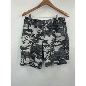 Nike Golf Modern Washed Dot Golf Shorts Grey 80270 Mens Size 30